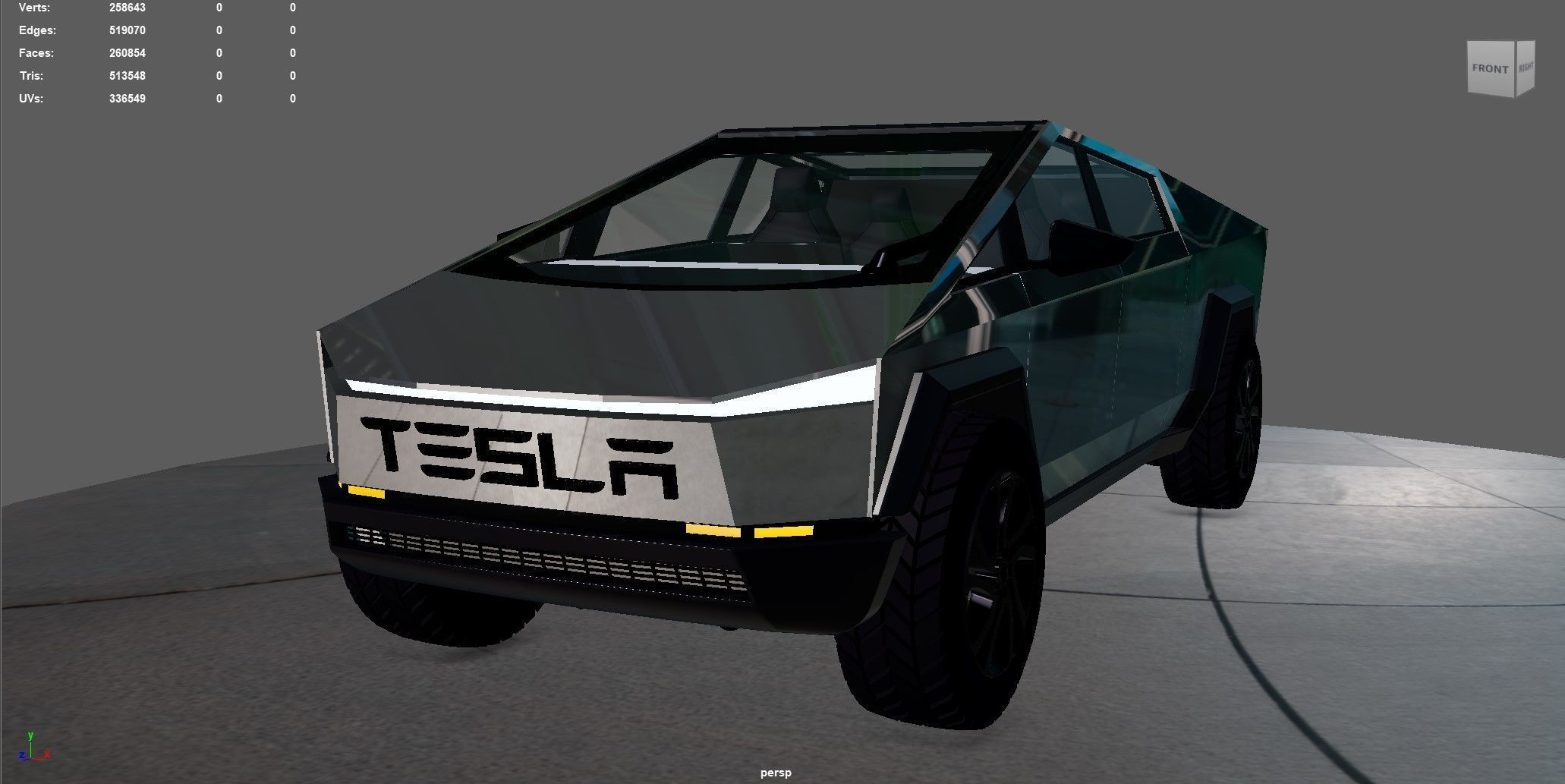 Tesla Cybertruck 3D model_6