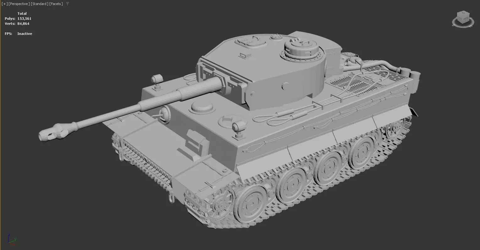 3D model of a tank 3D model_0