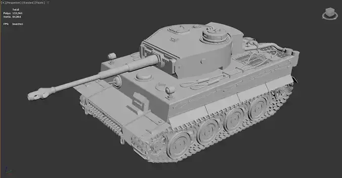 3D model of a tank