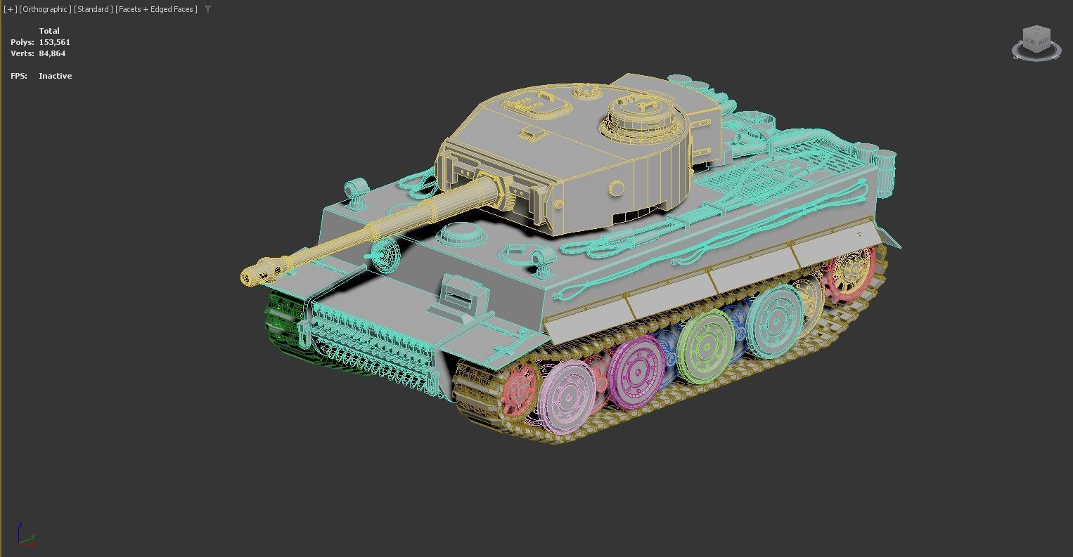 3D model of a tank 3D model_4