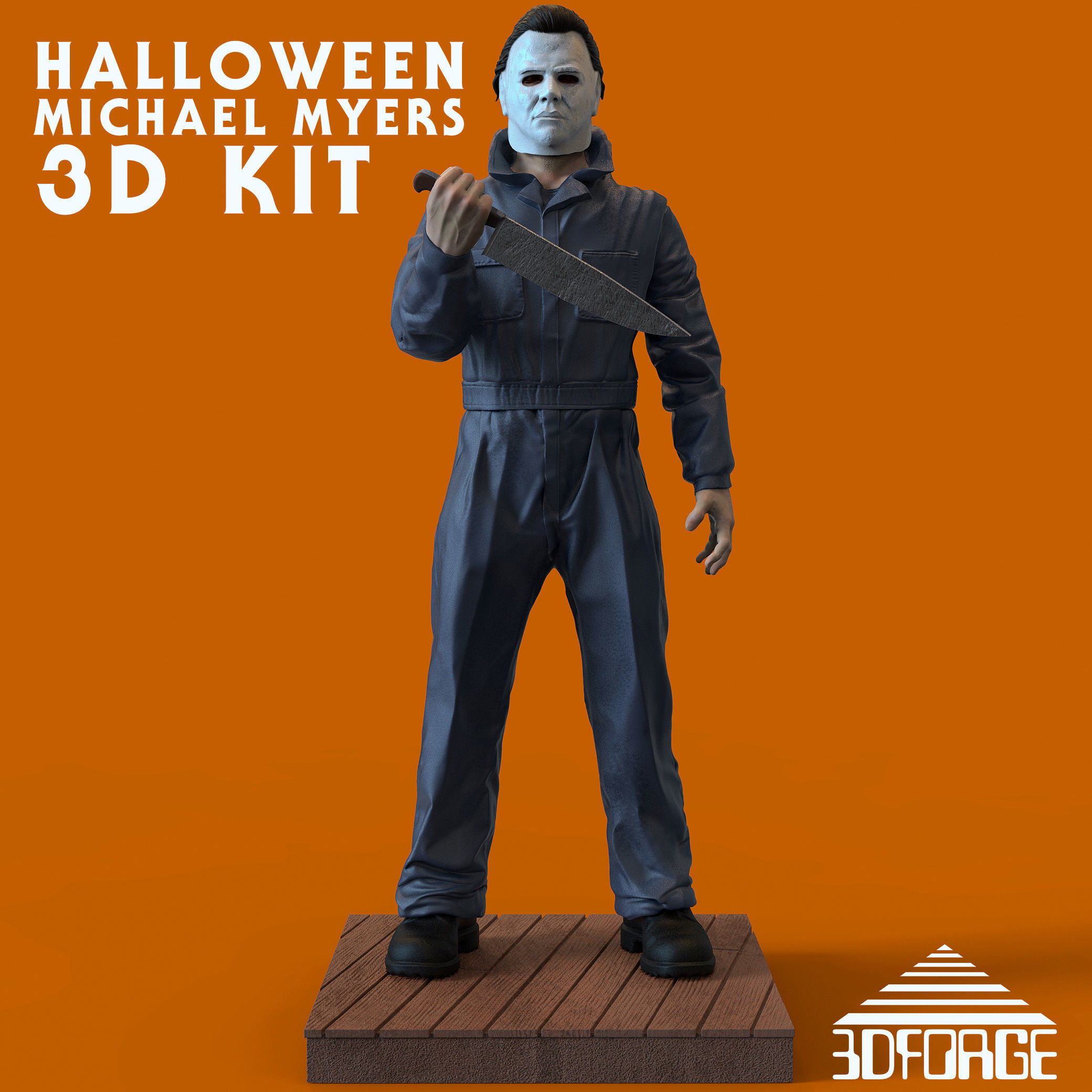 MICHAEL MYERS HALLOWEEN 3D KIT 3D print model_1