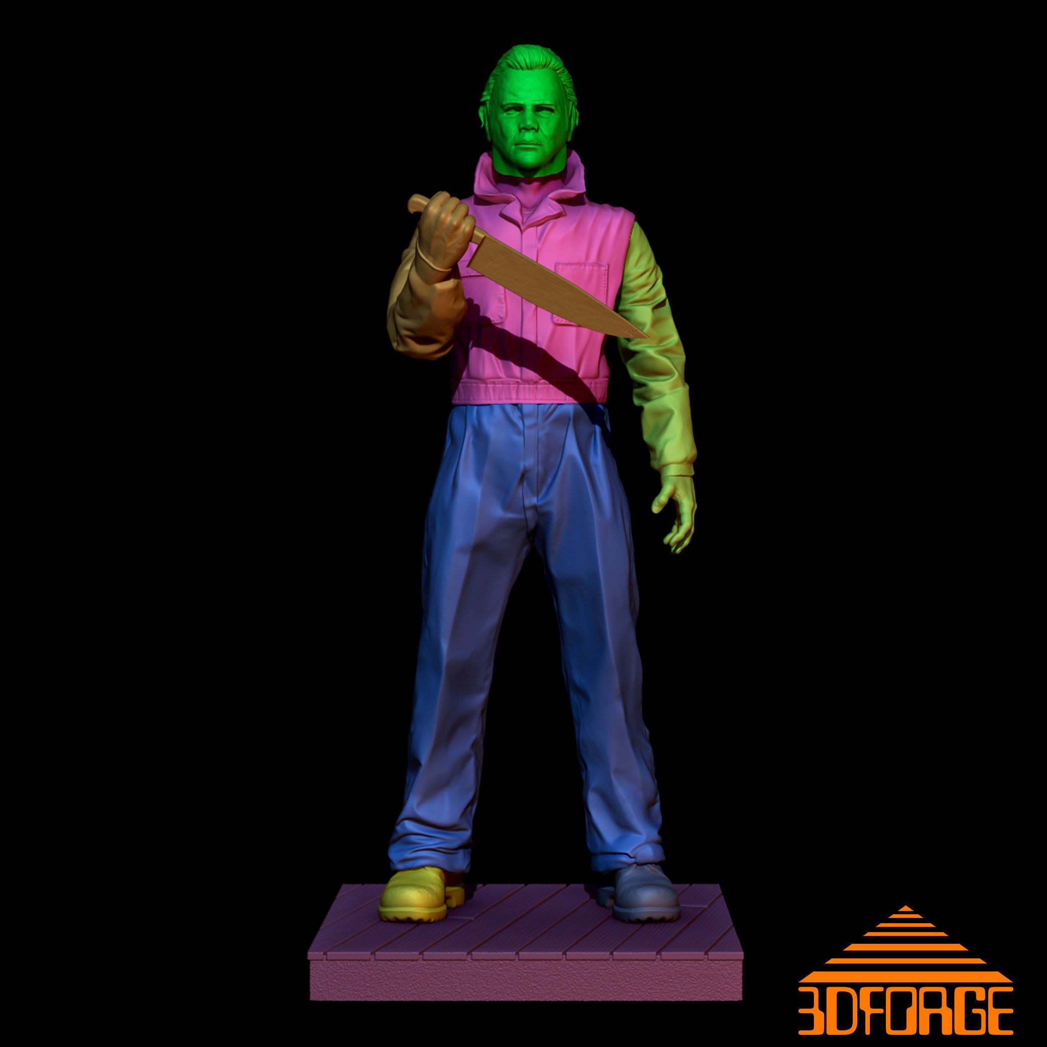 MICHAEL MYERS HALLOWEEN 3D KIT 3D print model_4