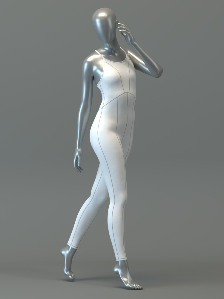 Performance Jumpsuit 3D model_7