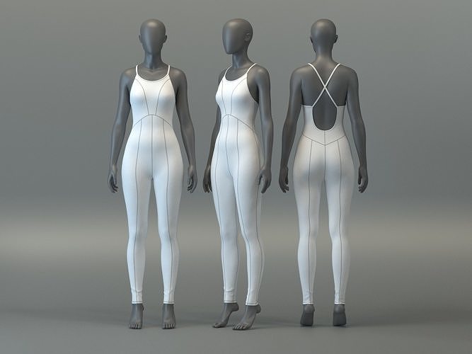 Performance Jumpsuit 3D model