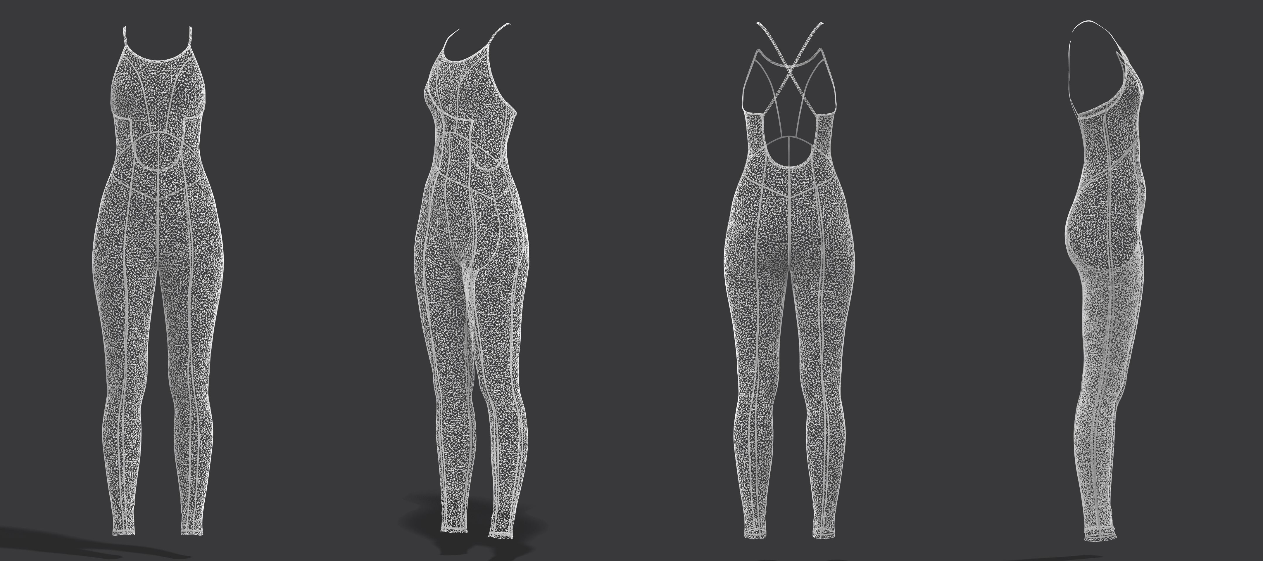 Performance Jumpsuit 3D model_17
