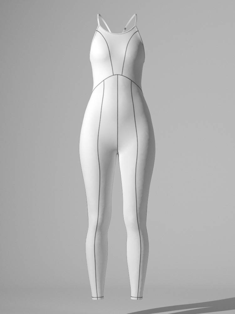 Performance Jumpsuit 3D model_13