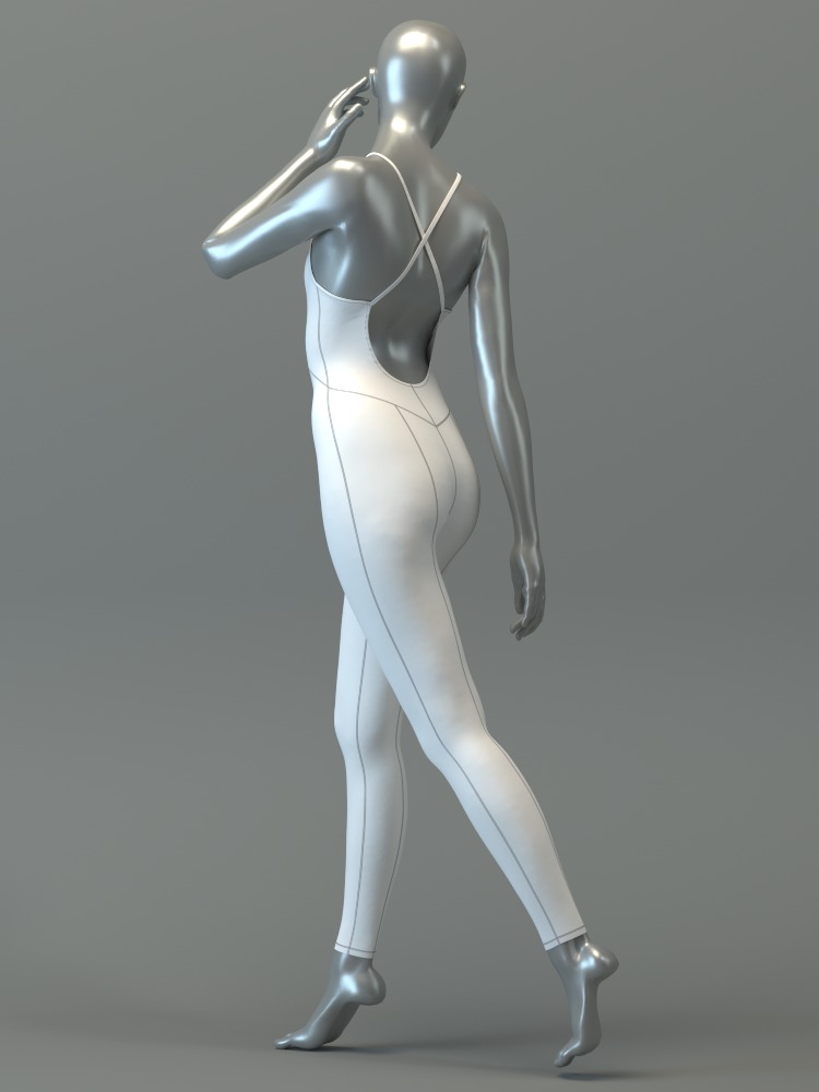 Performance Jumpsuit 3D model_8