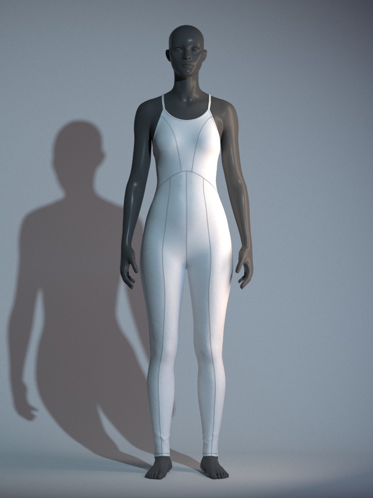 Performance Jumpsuit 3D model_9