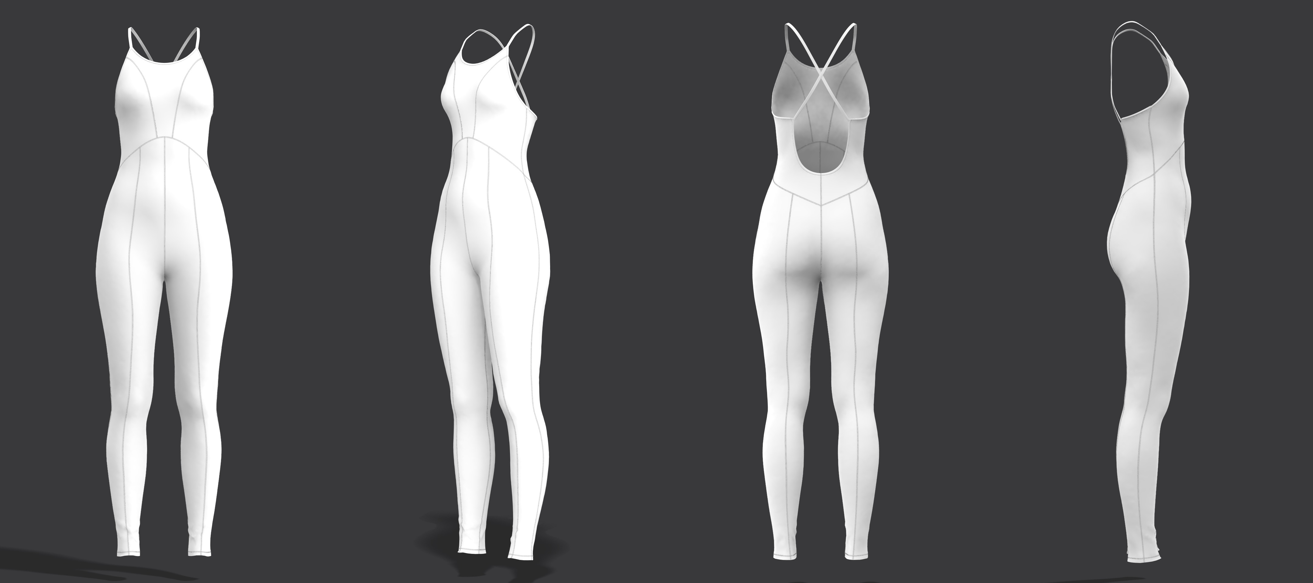 Performance Jumpsuit 3D model_15