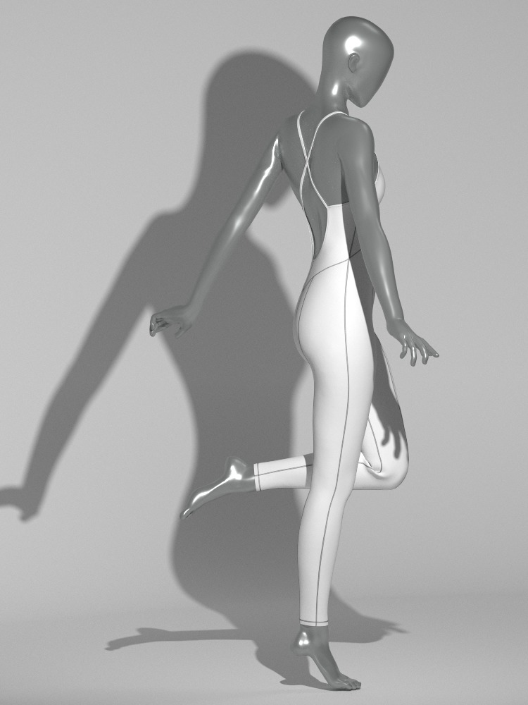 Performance Jumpsuit 3D model_5