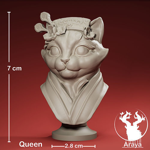 Queenset Chess 3D print model