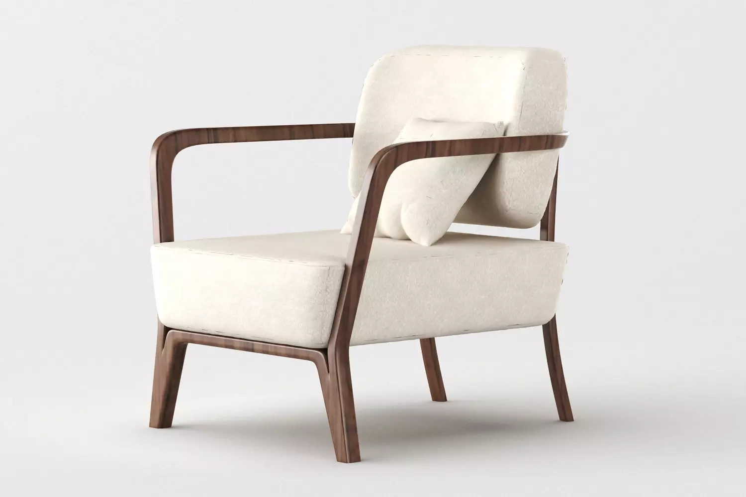 Chair Sofa Low-poly 3D model_0