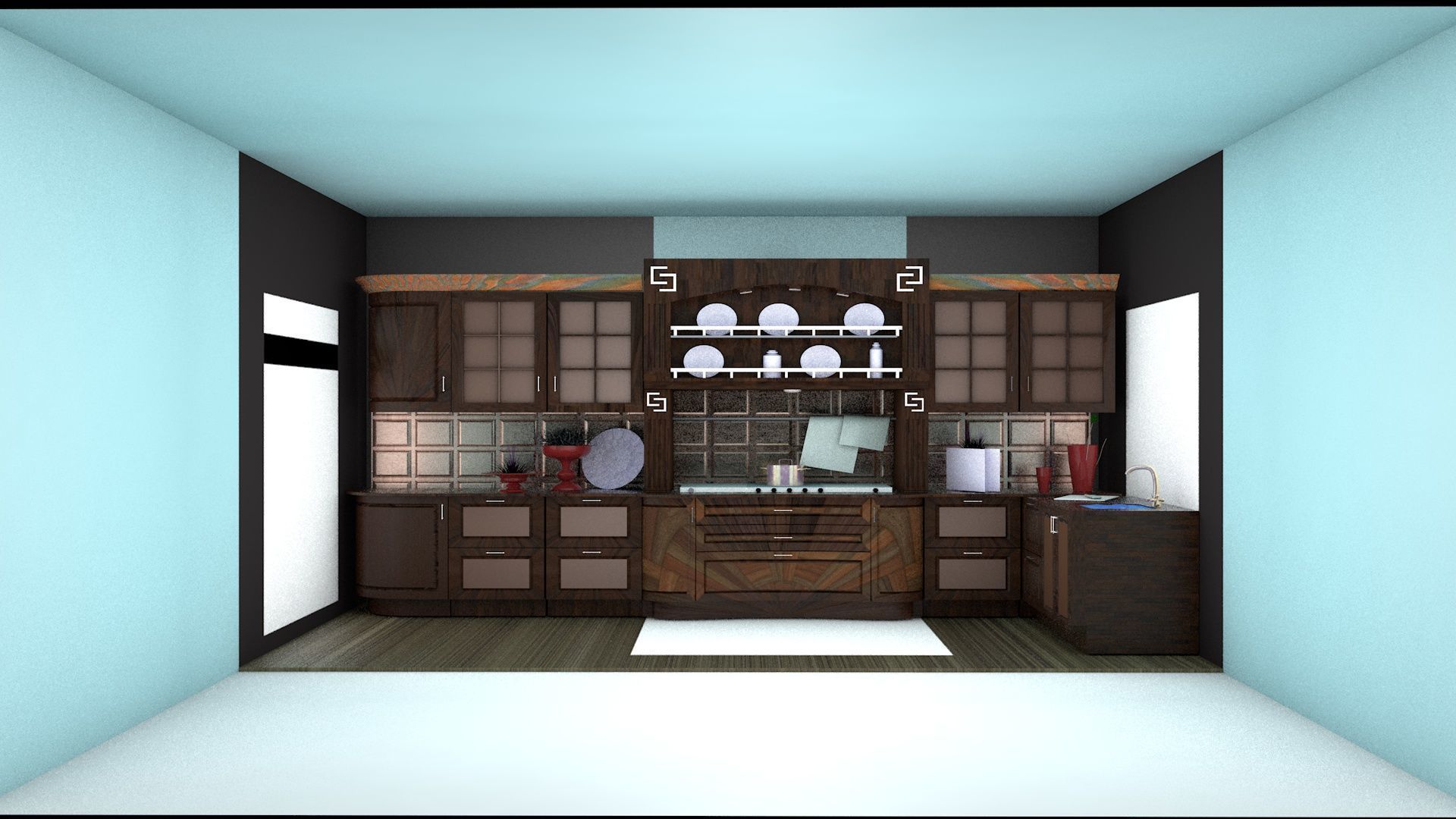 Modern Kitchen  3D model_3