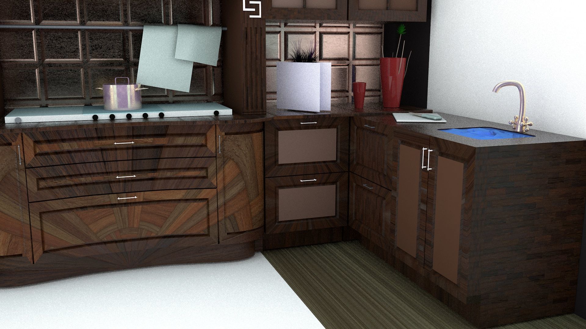 Modern Kitchen  3D model_6