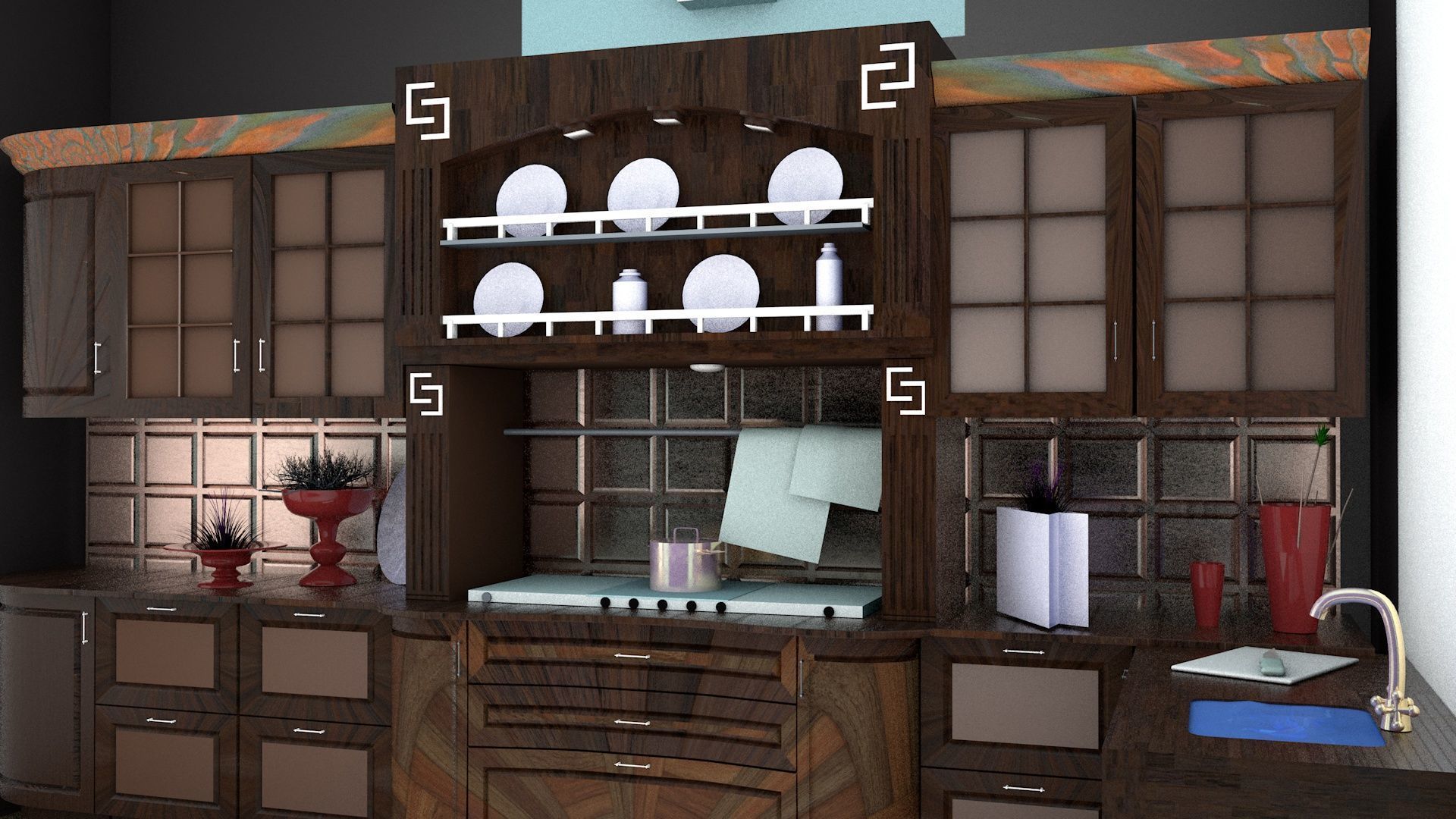 Modern Kitchen  3D model_7