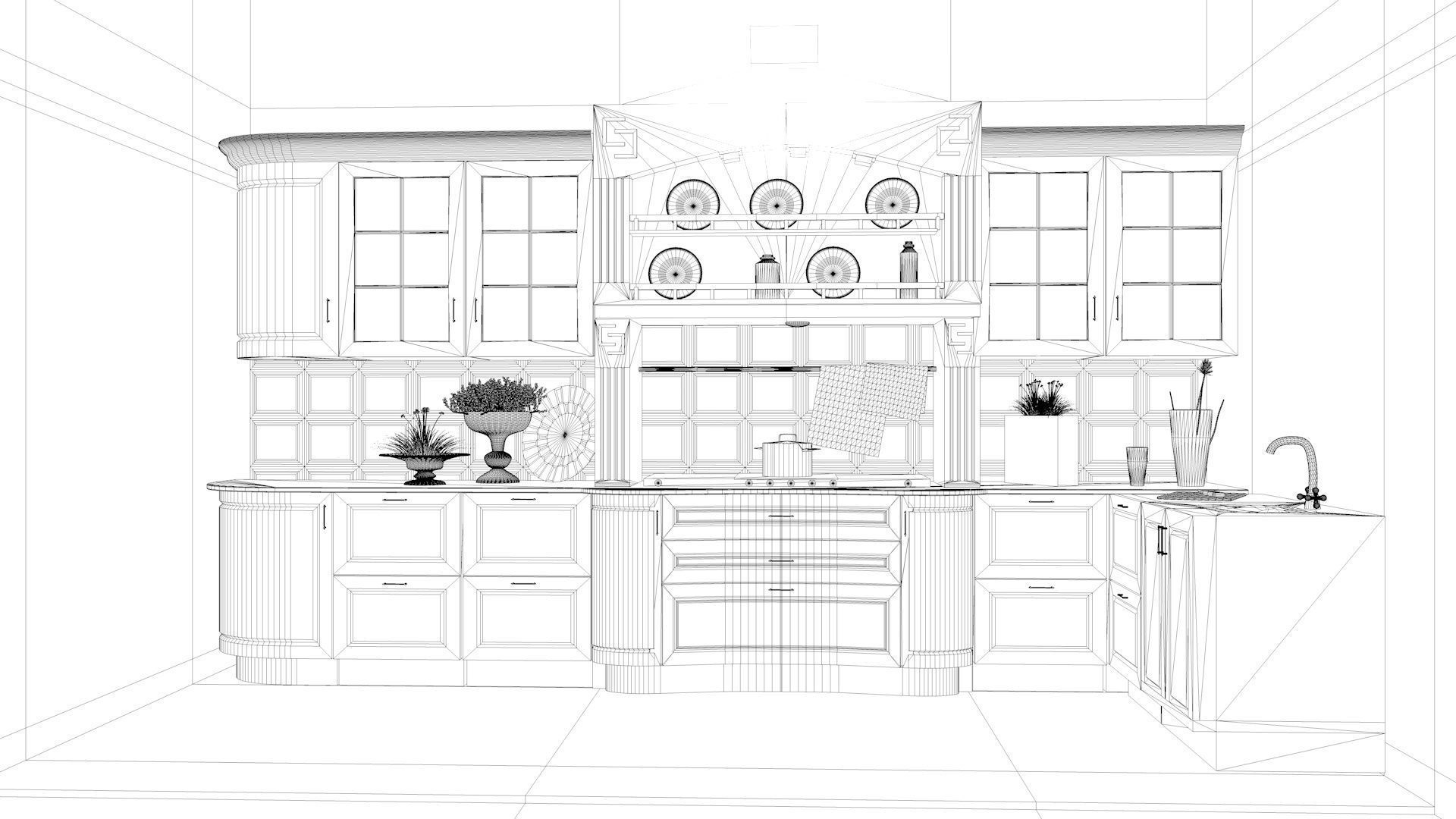 Modern Kitchen  3D model_11