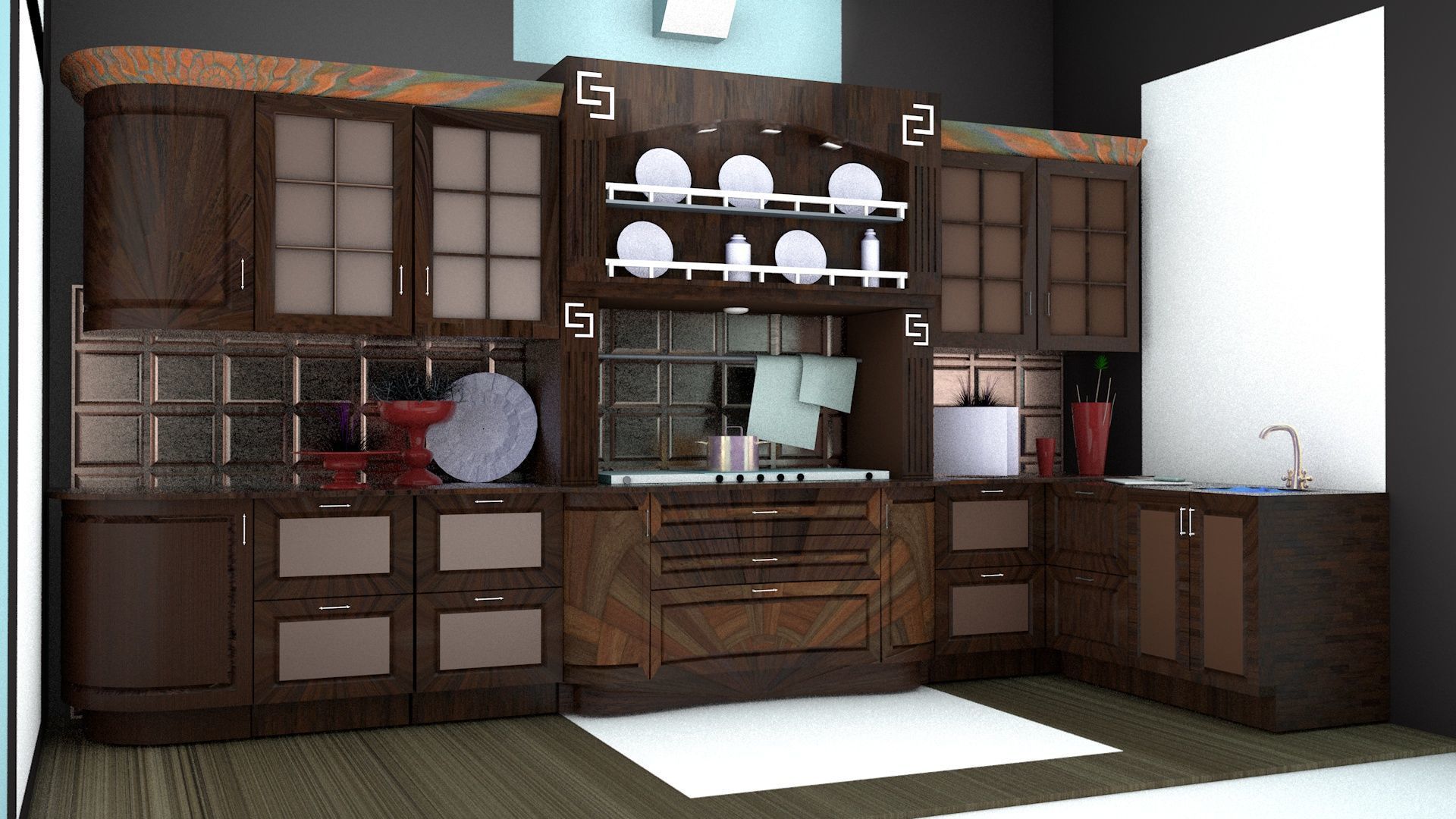 Modern Kitchen  3D model_5