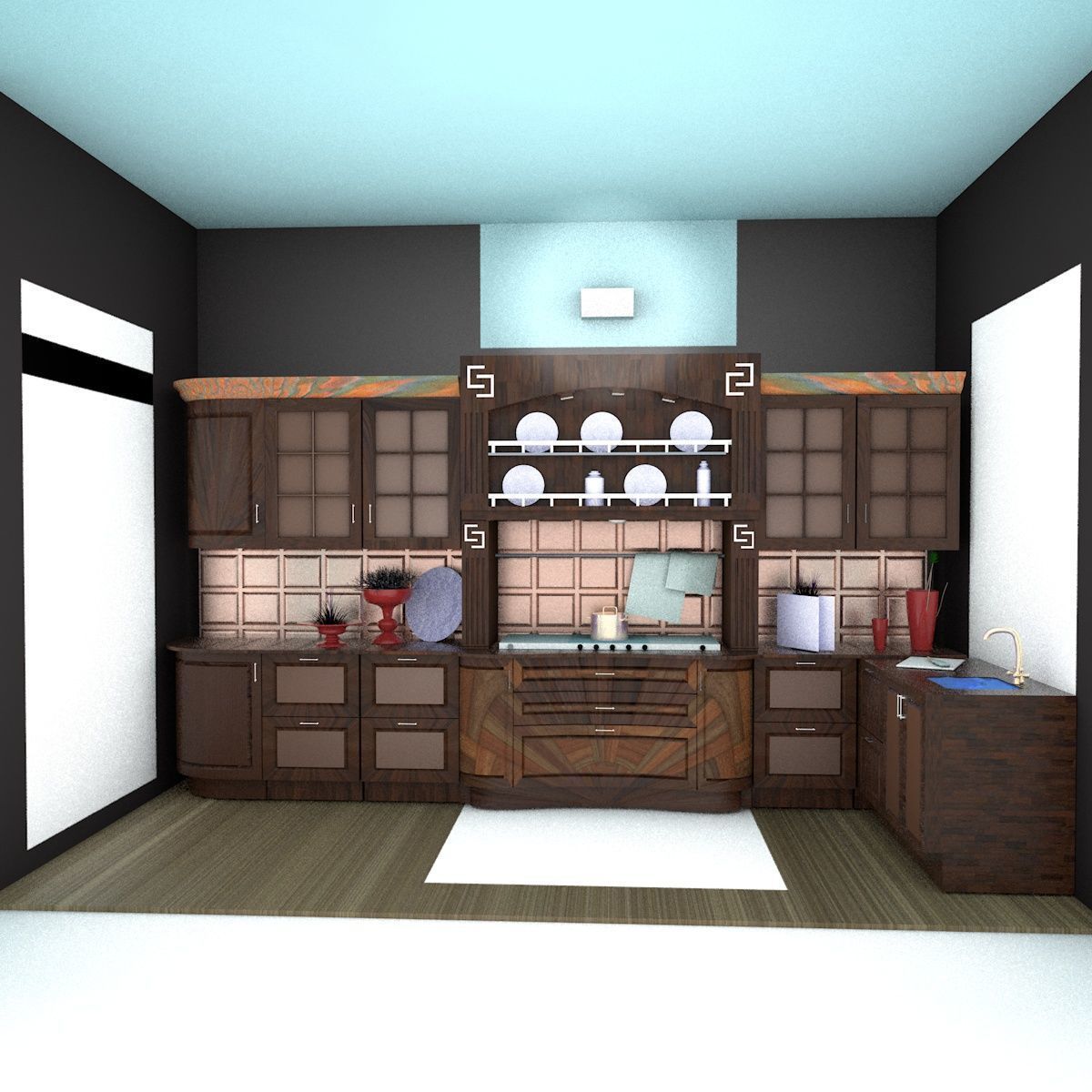 Modern Kitchen  3D model_10