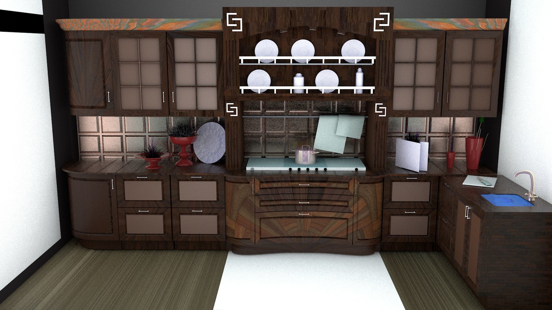 Modern Kitchen  3D model_4