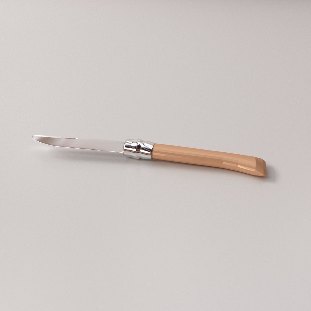 Folding Knife 3D model_2