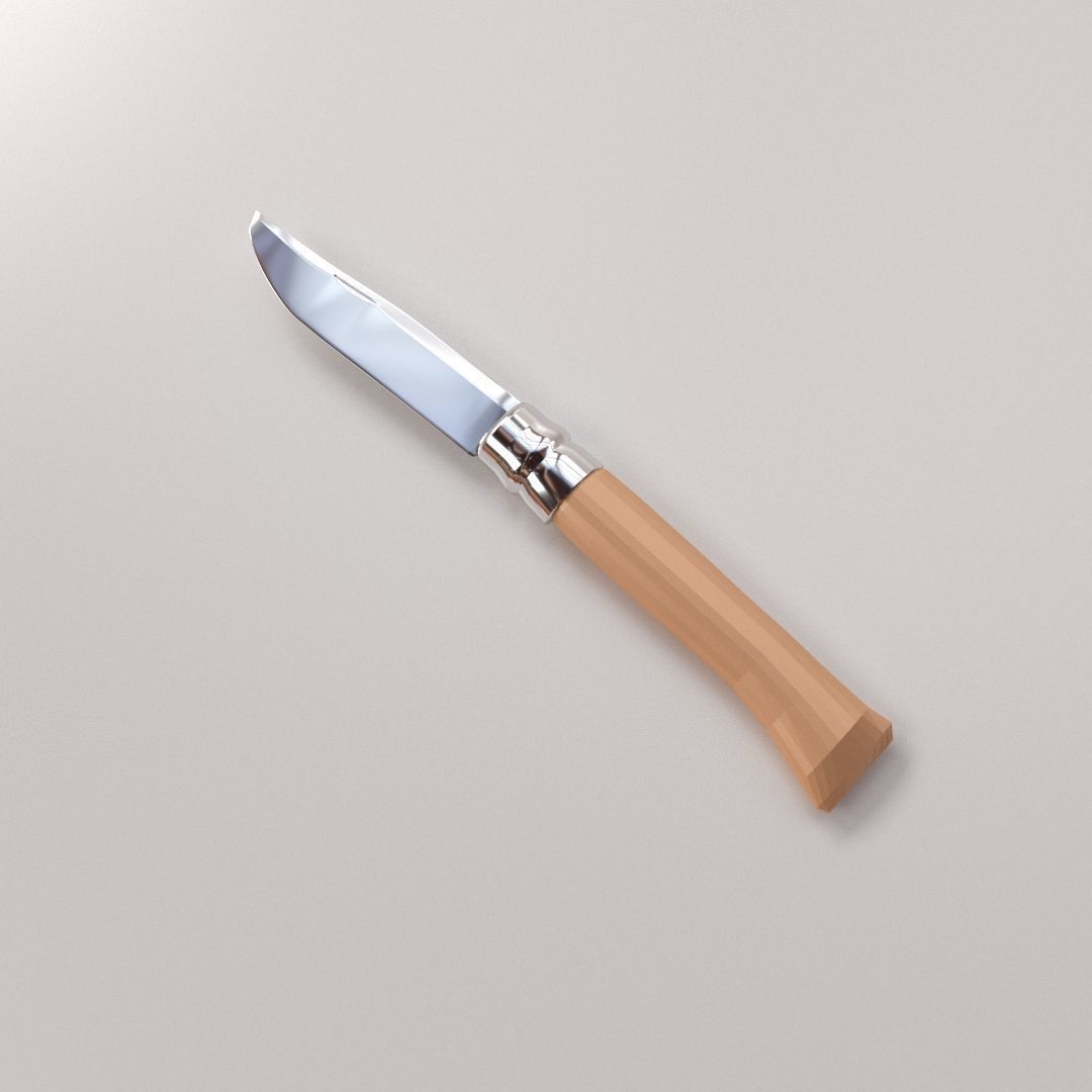 Folding Knife 3D model_1