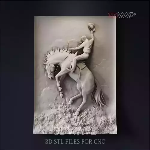 COWBOY 3d stl files for CNC