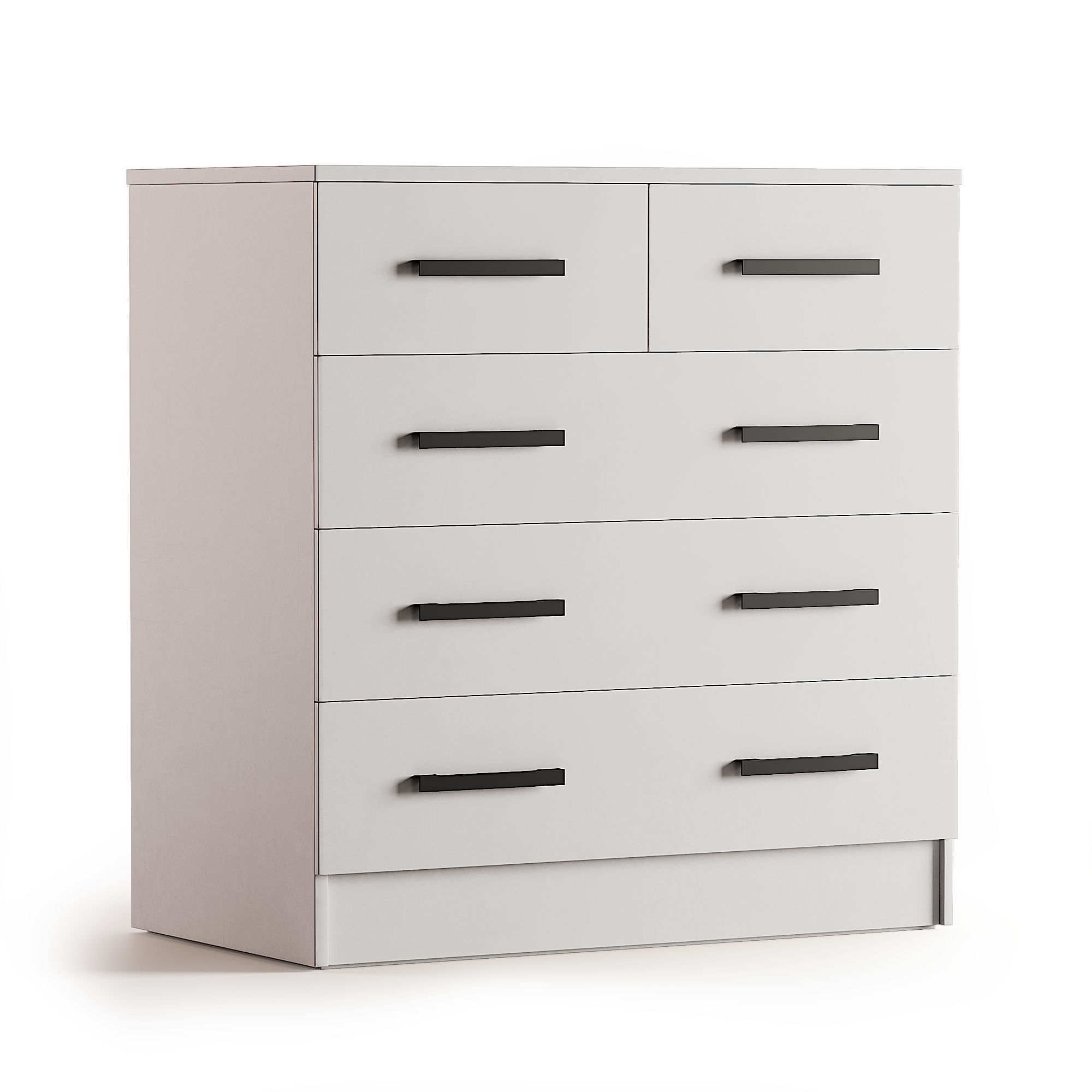 Chest of drawers Low-poly 3D model_1
