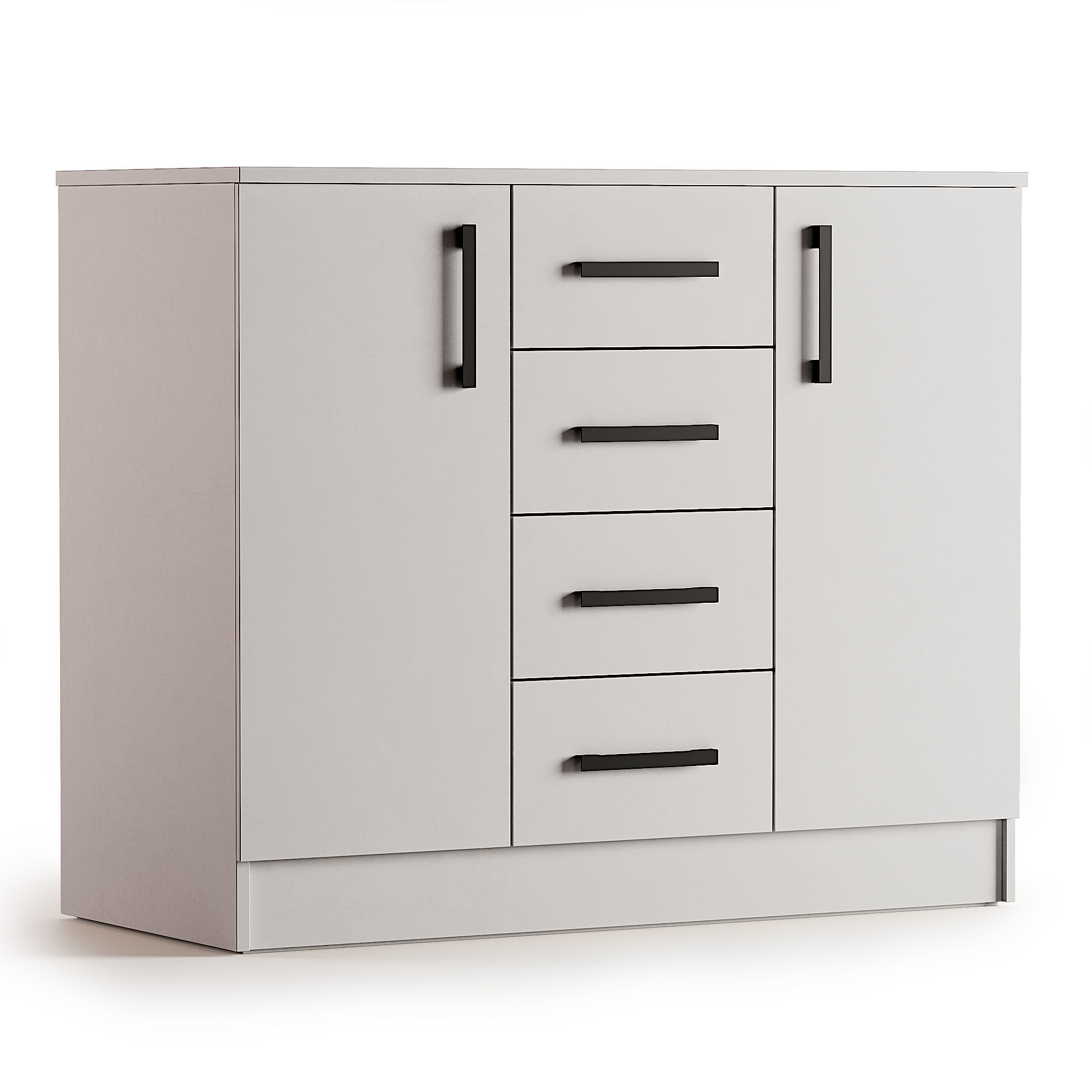 Chest of drawers Low-poly 3D model_1