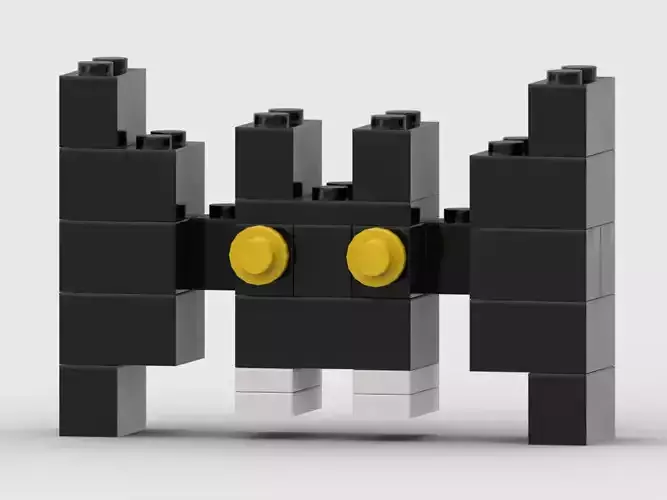 PixelBricks3D - Lego Halloween Bat 