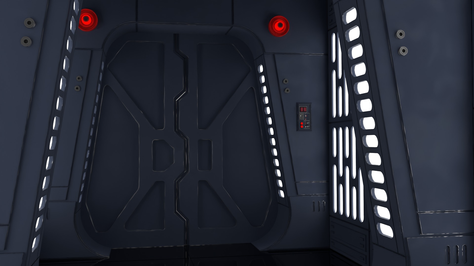 Scarif Blast Door Small 1-6 scale Hottoys 3D print model_9