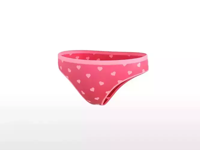 Cloth001 Panties Low-poly 3D model