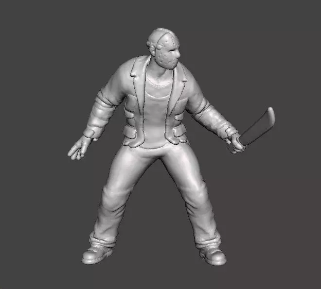 JASON VOORHEES MINIATURE MODEL HORROR FANTASY GAMES DND RPG 3D print model_0