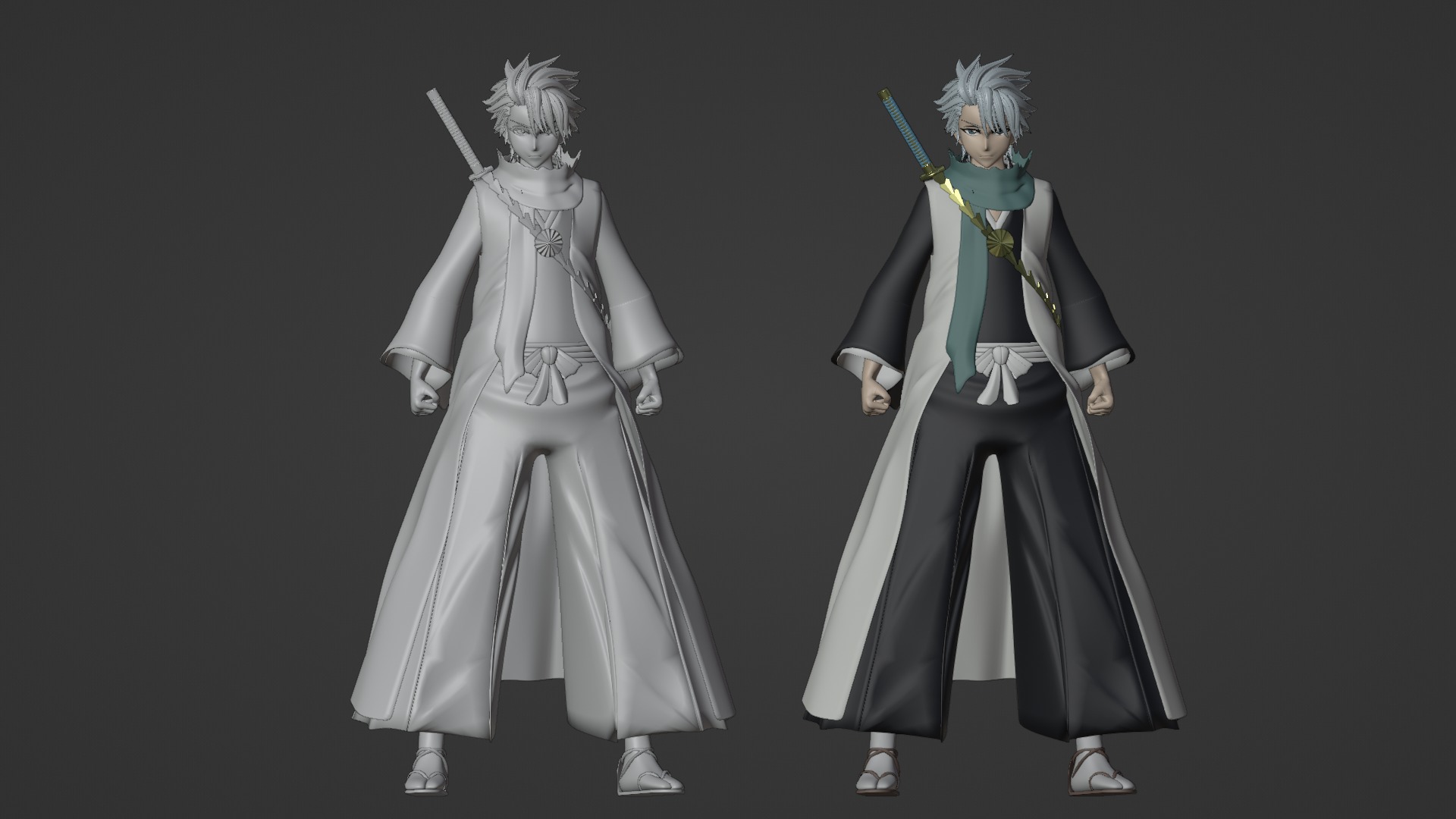 Toshiro Hitsugaya - Bleach 3D model_18
