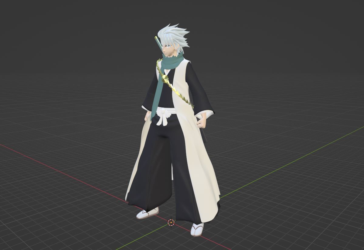 Toshiro Hitsugaya - Bleach 3D model_5