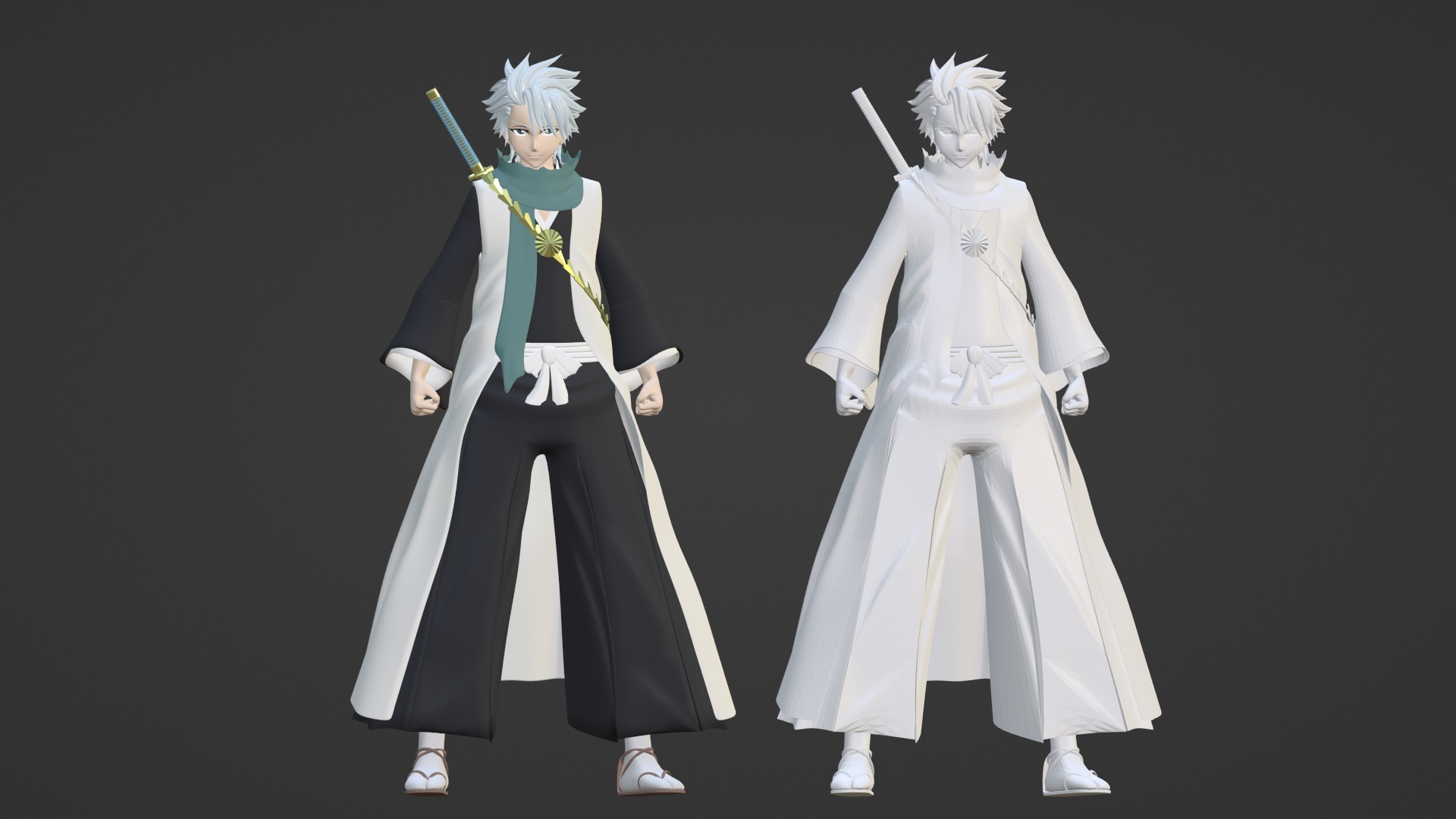 Toshiro Hitsugaya - Bleach 3D model_16