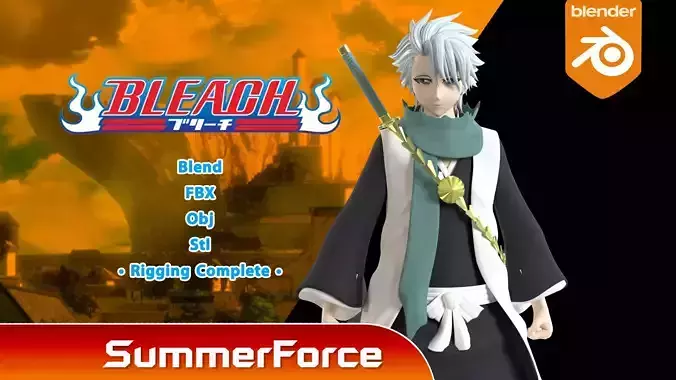 Toshiro Hitsugaya - Bleach 3D model