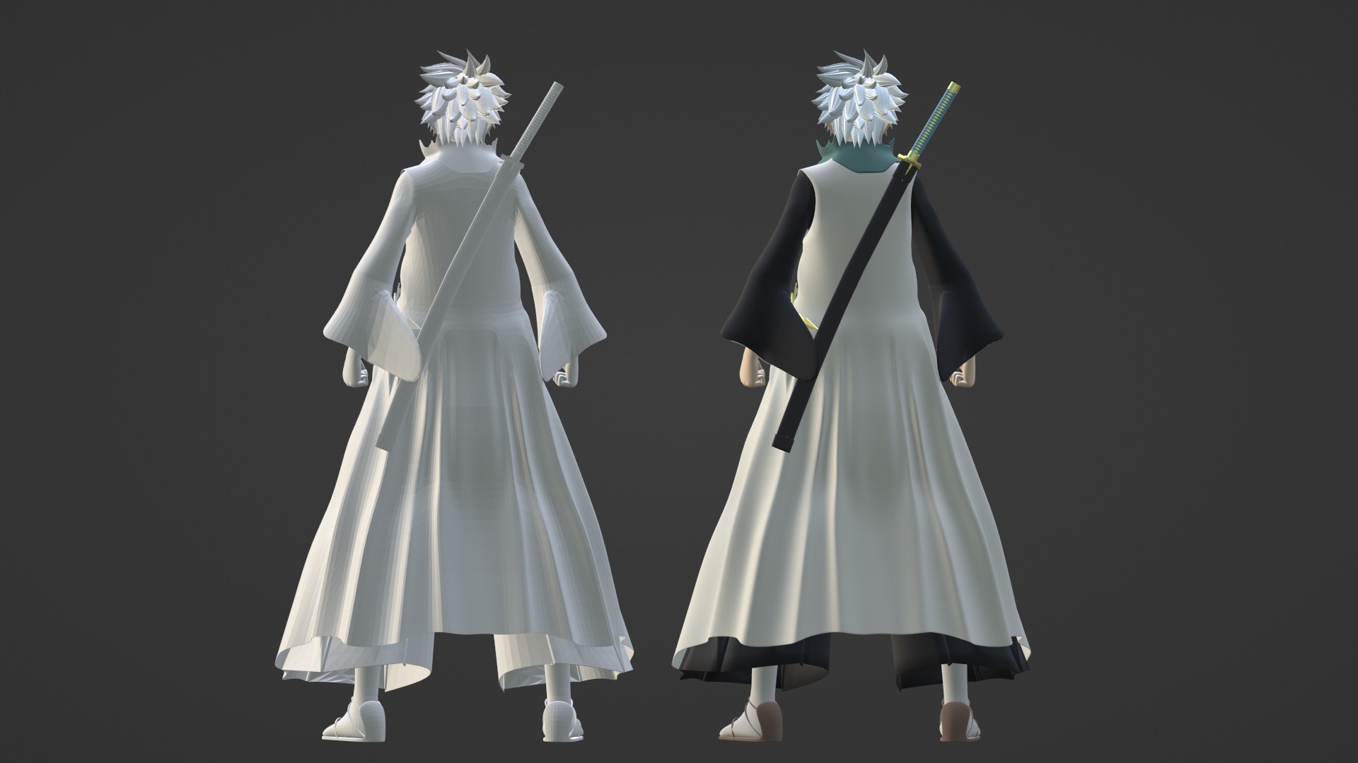 Toshiro Hitsugaya - Bleach 3D model_17