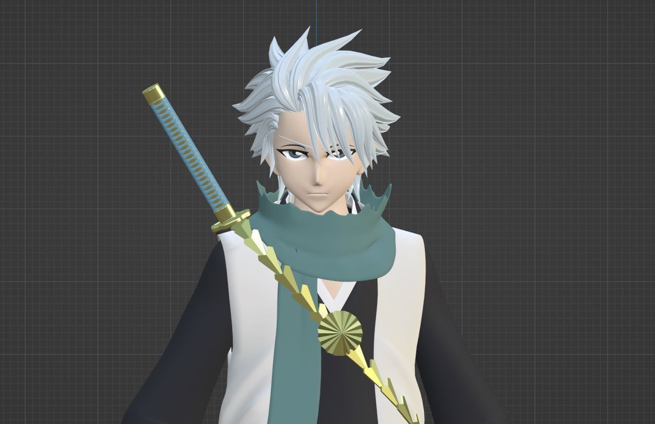 Toshiro Hitsugaya - Bleach 3D model_8