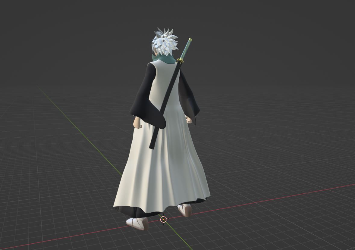 Toshiro Hitsugaya - Bleach 3D model_6