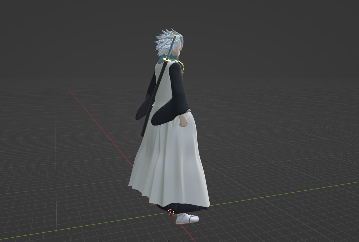 Toshiro Hitsugaya - Bleach 3D model_7