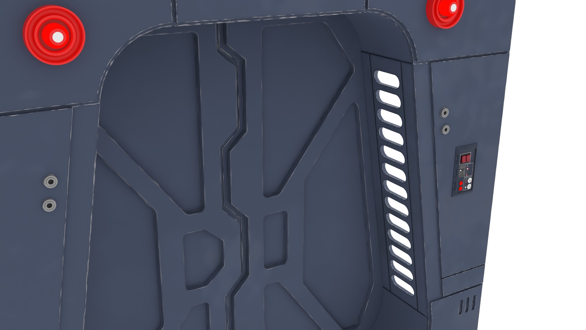 Scarif Blast Door Small 1-12 scale Blackseries 3D print model_8