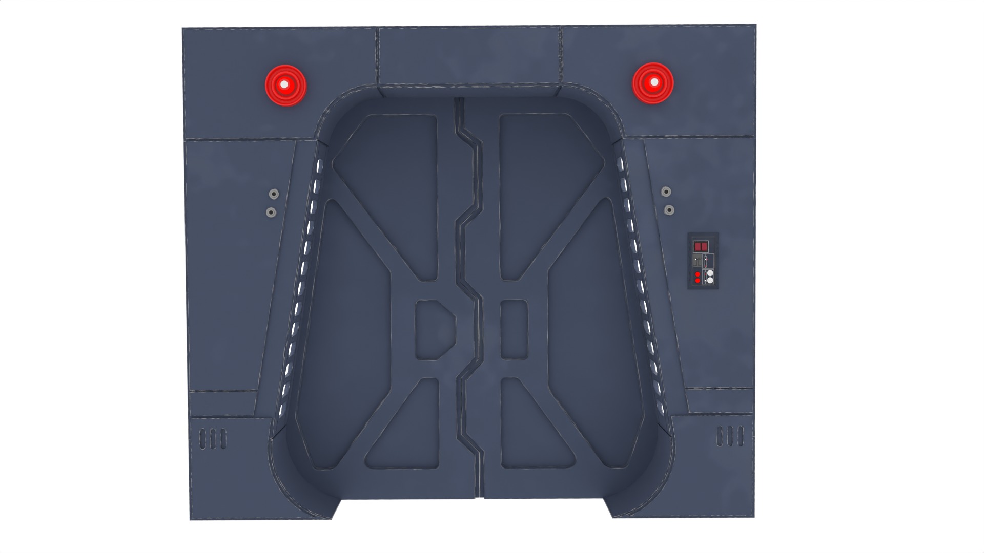 Scarif Blast Door Small 1-12 scale Blackseries 3D print model_5