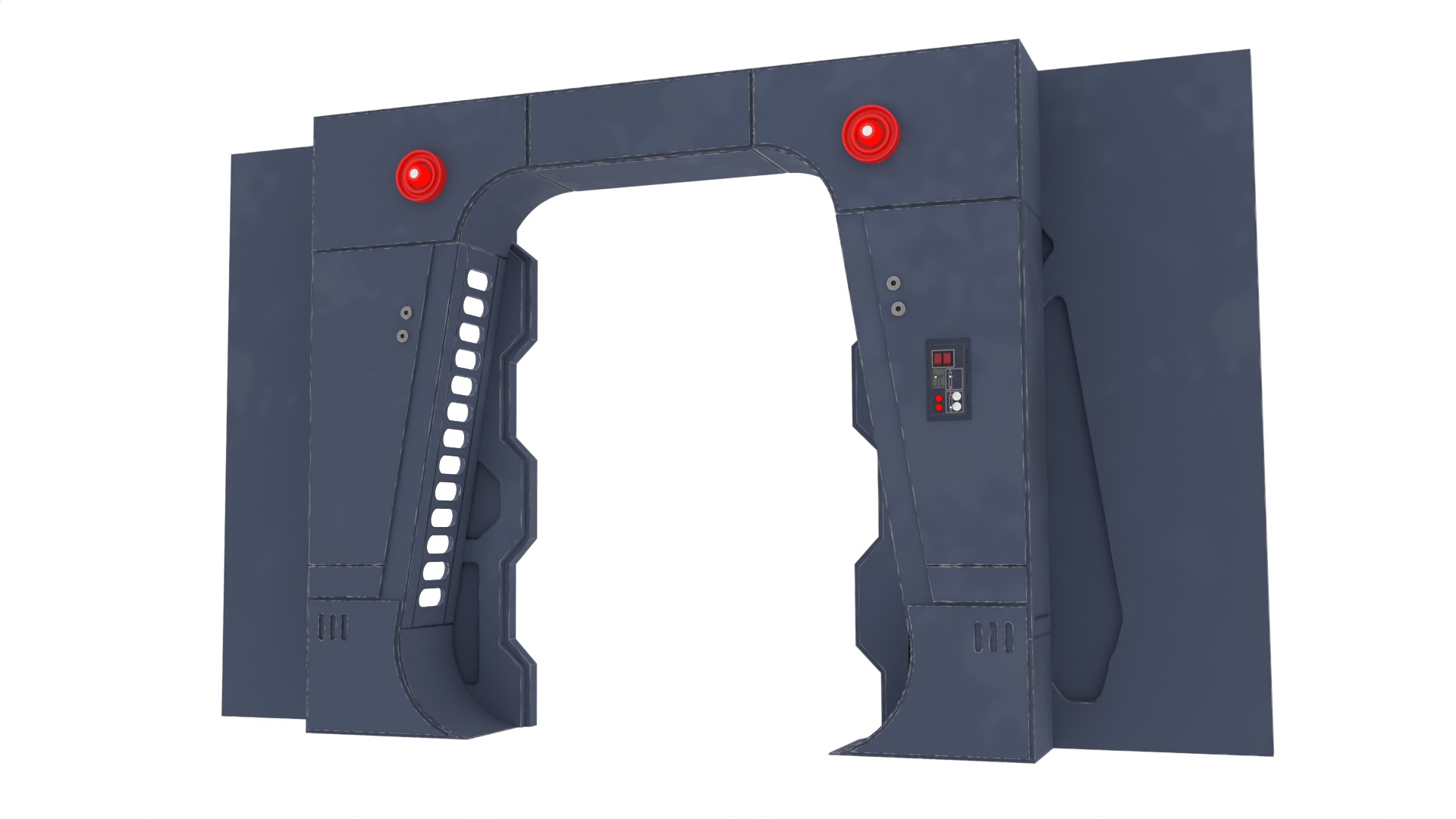 Scarif Blast Door Small 1-12 scale Blackseries 3D print model_12