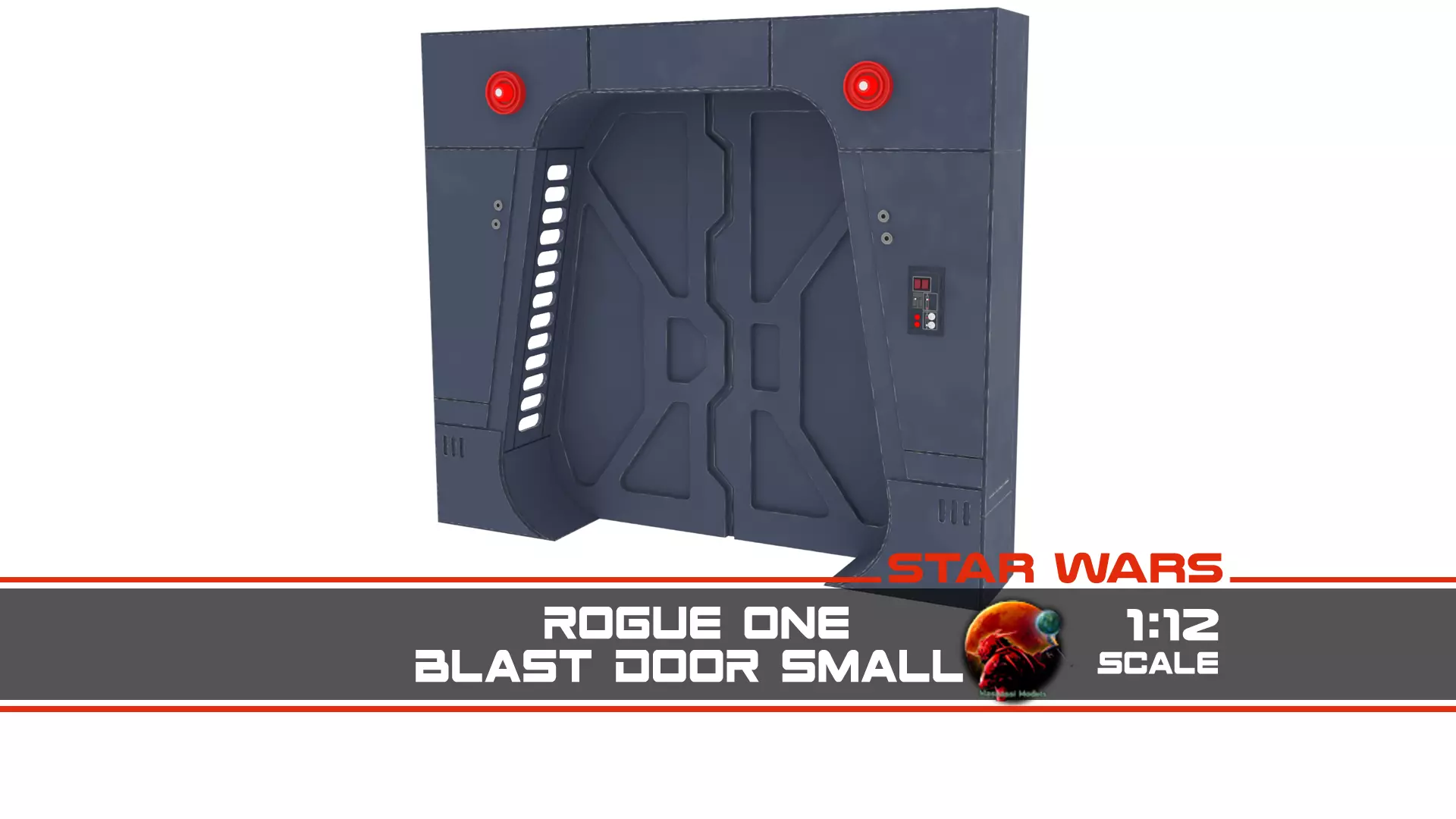 Scarif Blast Door Small 1-12 scale Blackseries 3D print model_0