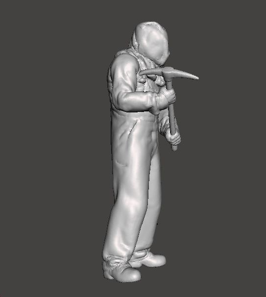 JASON SACK HEAD PICKAXE MINIATURE MODEL HORROR FANTASY GAMES RPG 3D print model_4