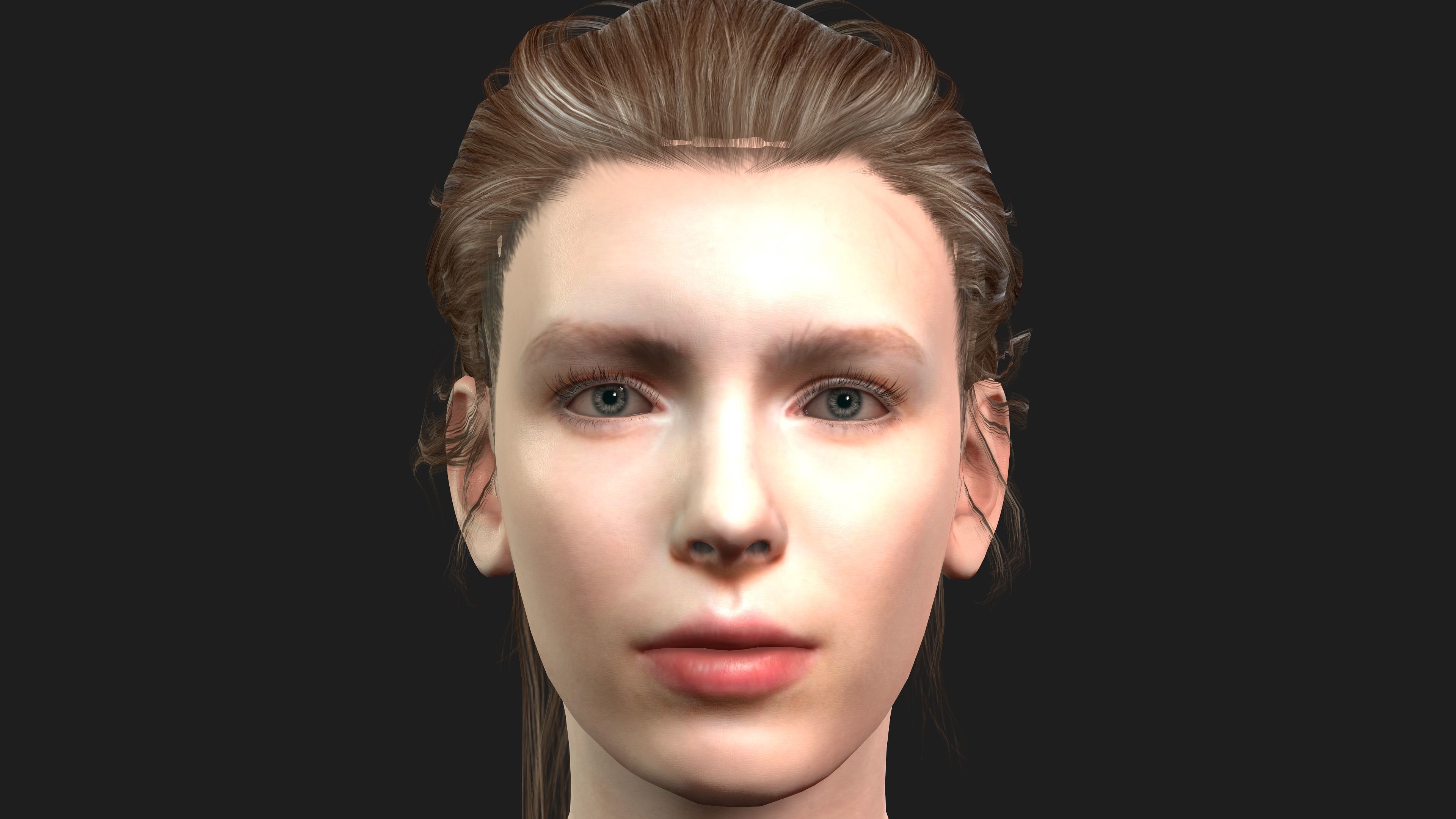 hyper realistic  female 3D model_16