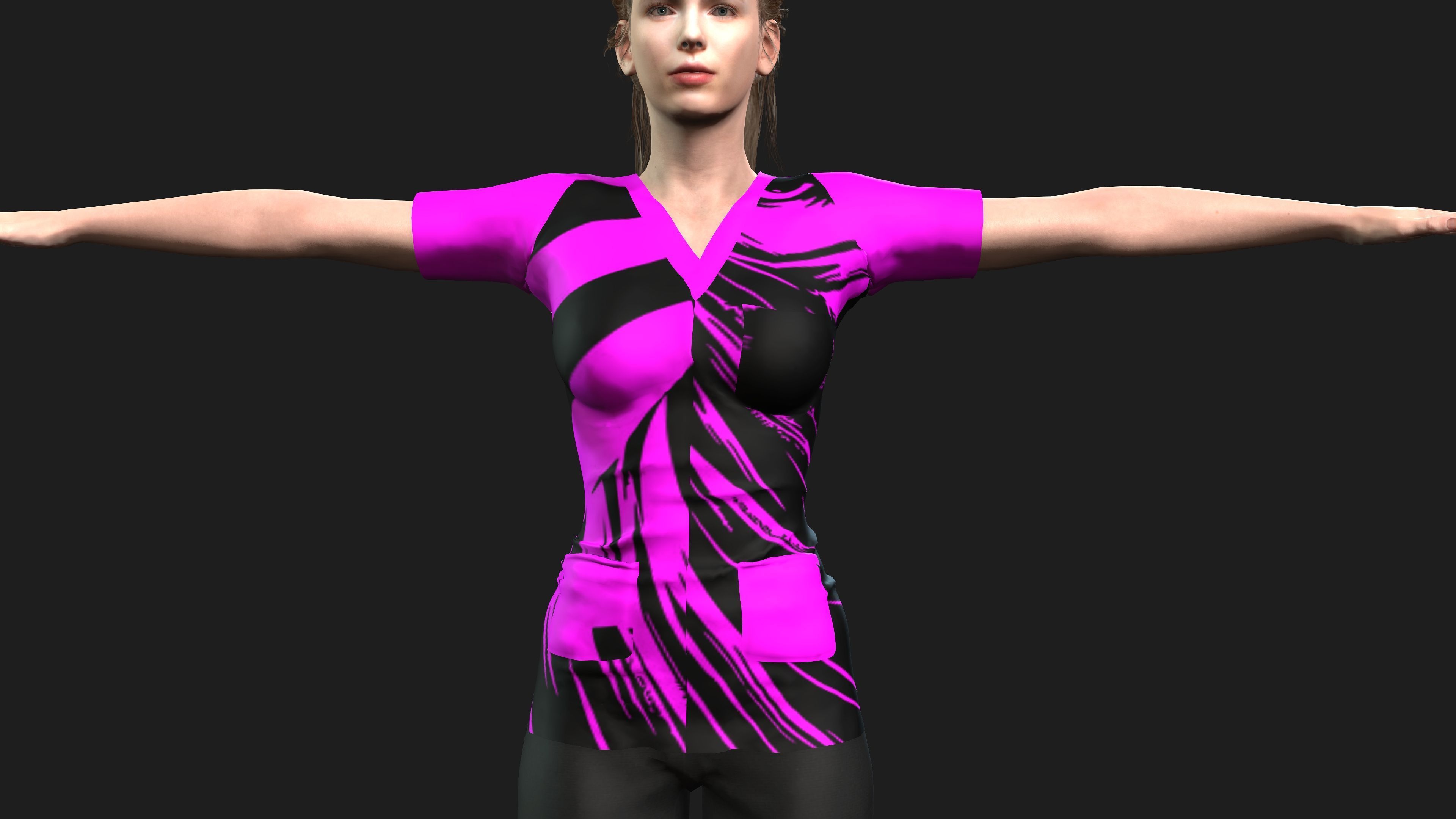 hyper realistic  female 3D model_7