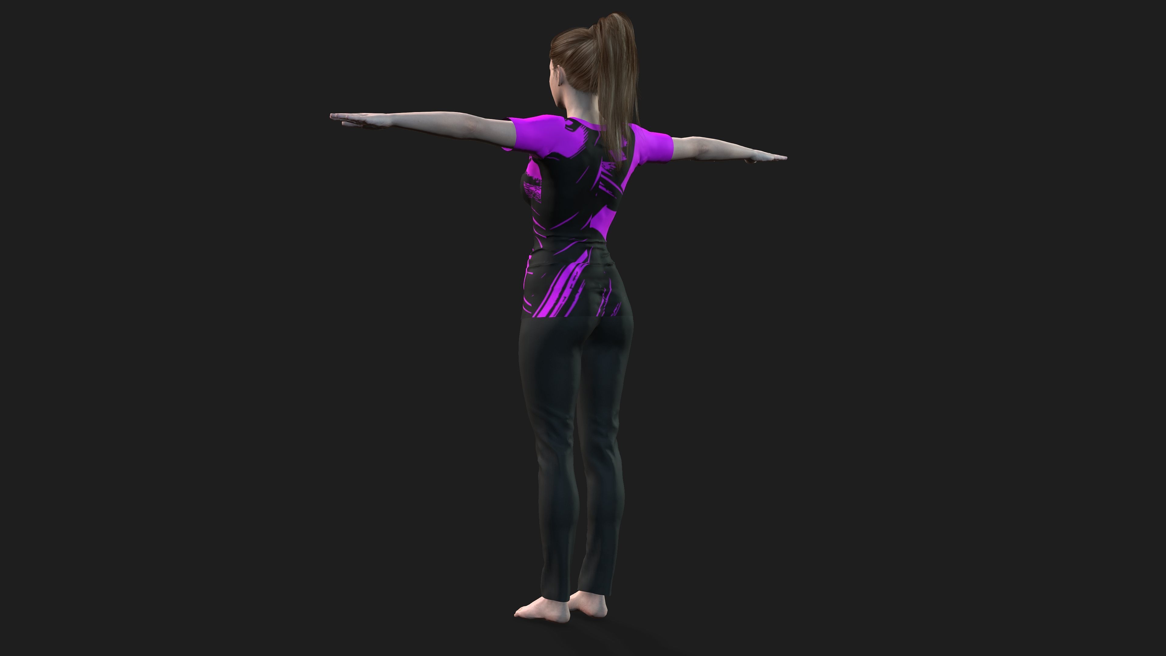 hyper realistic  female 3D model_3