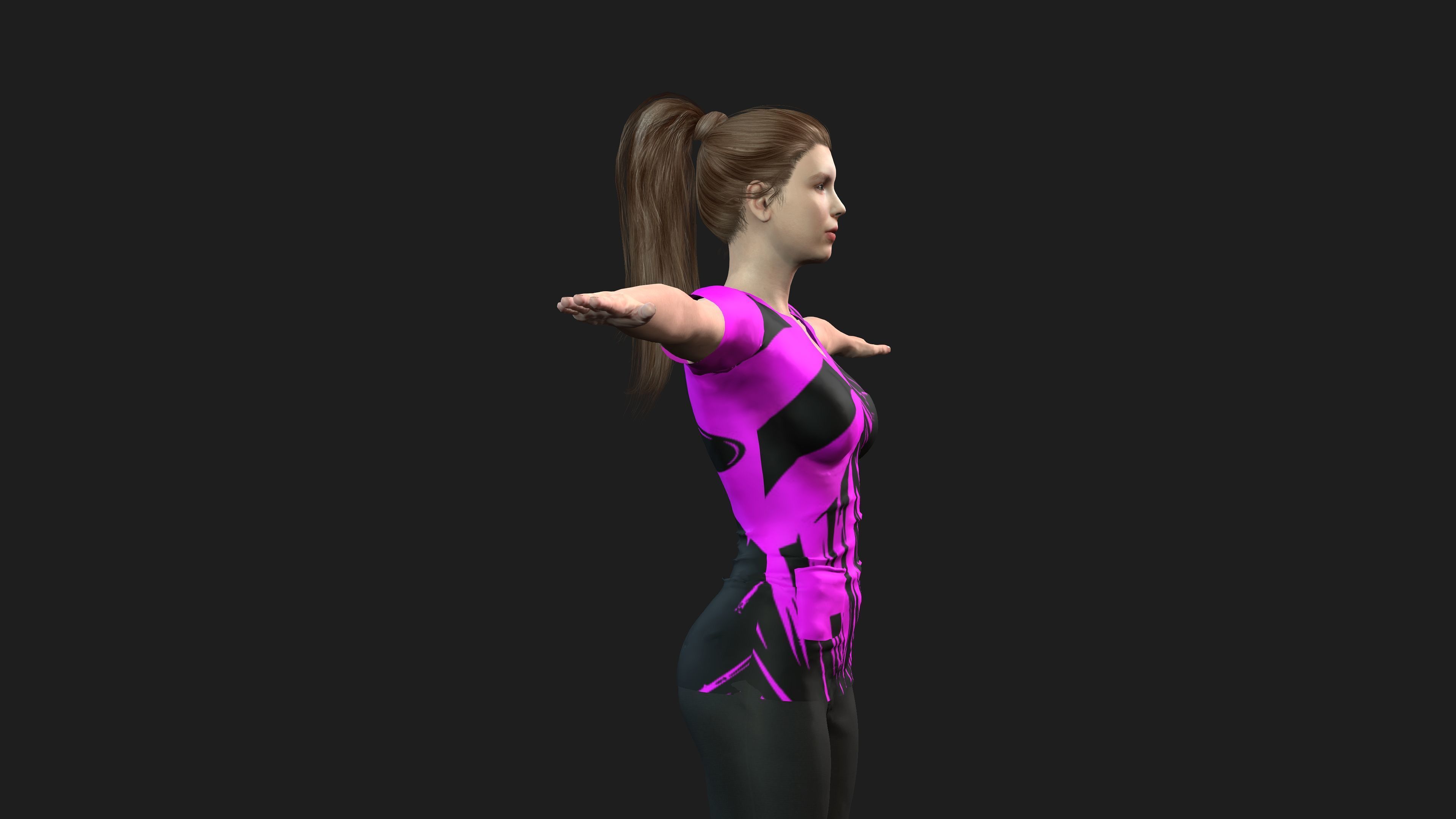 hyper realistic  female 3D model_15