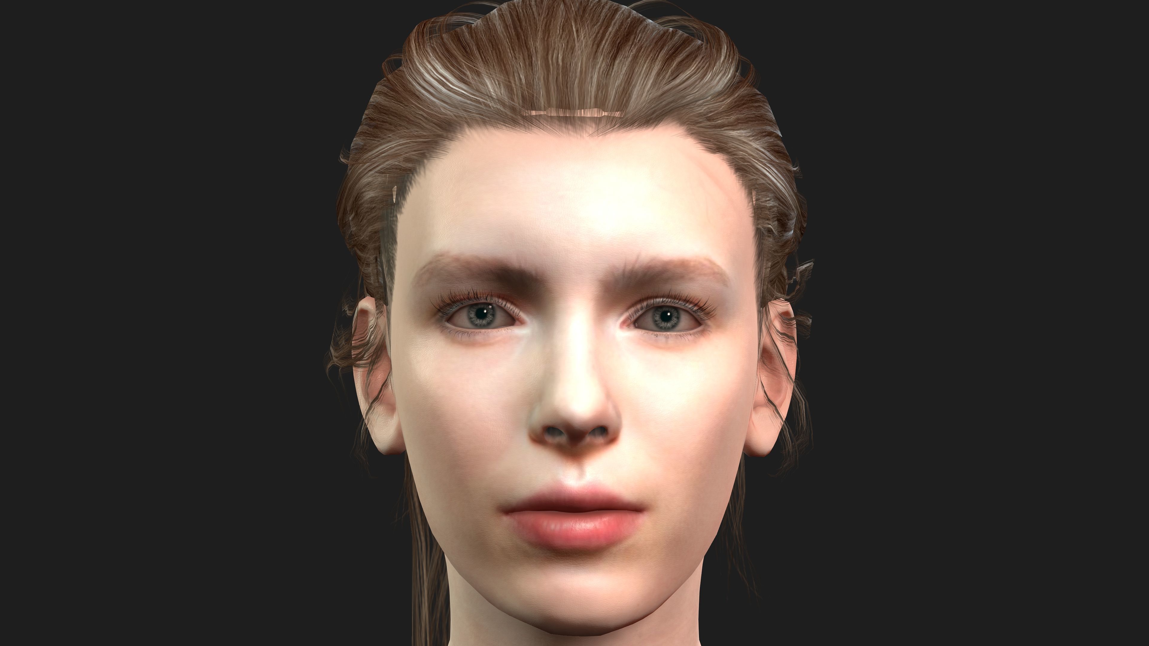 hyper realistic  female 3D model_2